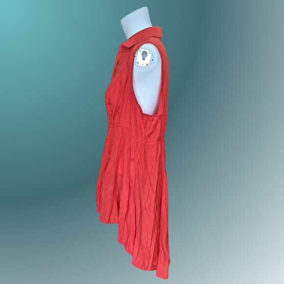 Sleeveless summer button down top - Picture 3 of 6